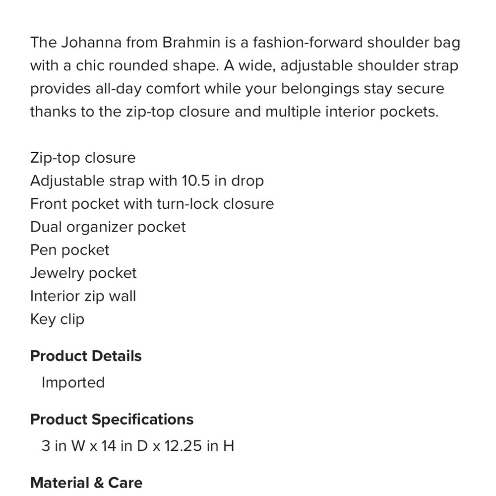 Brahmin Johanna Cappuccino Shoreham Shoulder Bag NWOT  & Wallet NWT - Picture 16 of 16